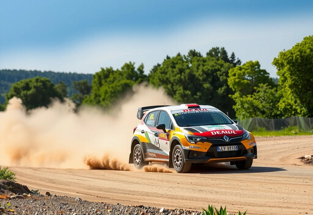 Immagine di un rally in fuoristrada